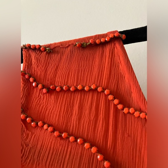 Alice + Olivia Orange Bead Top - Picture 6 of 6
